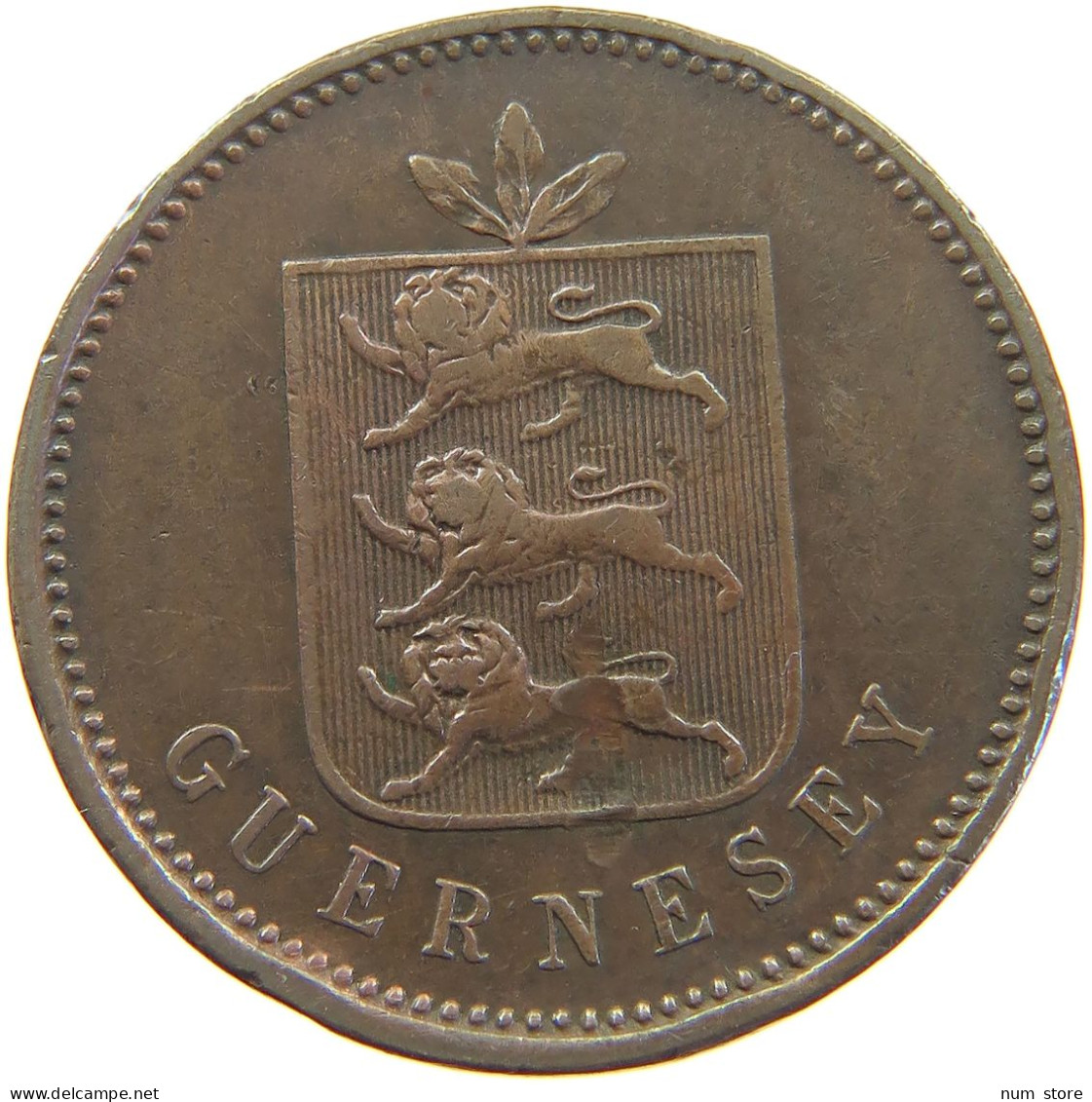 GUERNSEY 4 DOUBLES 1830 WILLIAM IV. (1830-1837) #MA 064893 - Guernsey