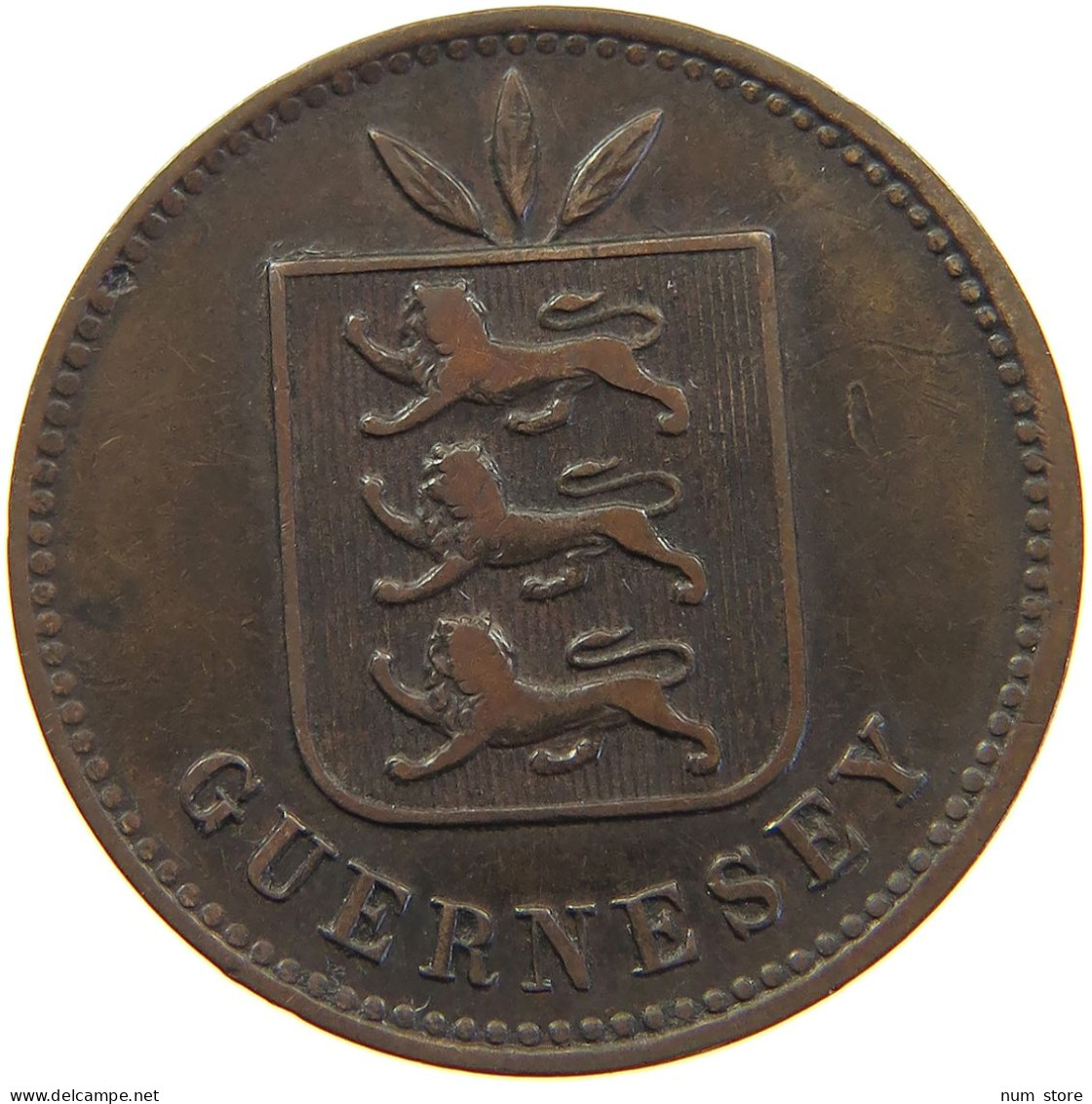 GUERNSEY 4 DOUBLES 1902 EDWARD VII., 1901 - 1910 #MA 064894 - Guernsey