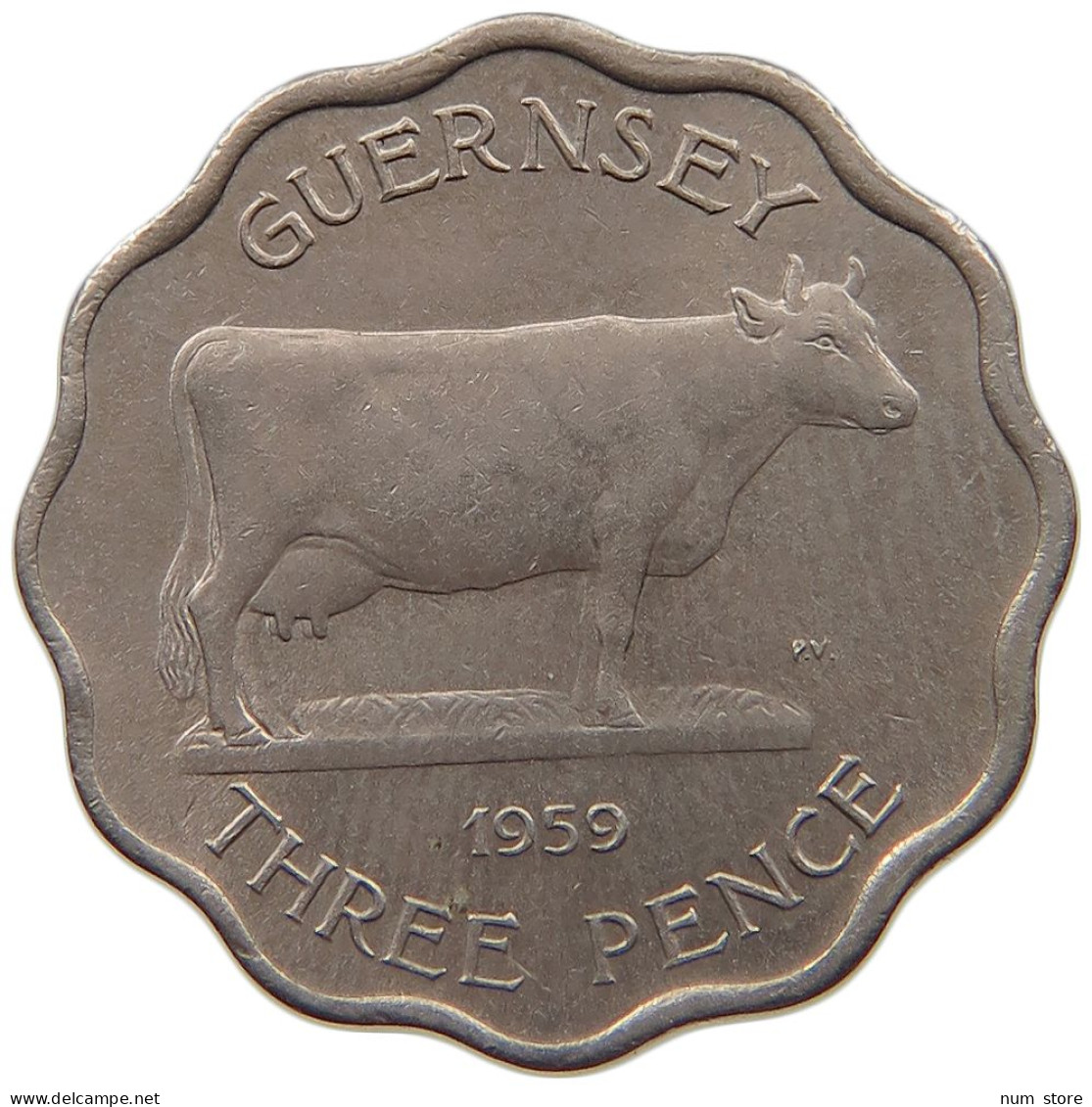 GUERNSEY 3 PENCE 1959  #MA 025686 - Guernsey