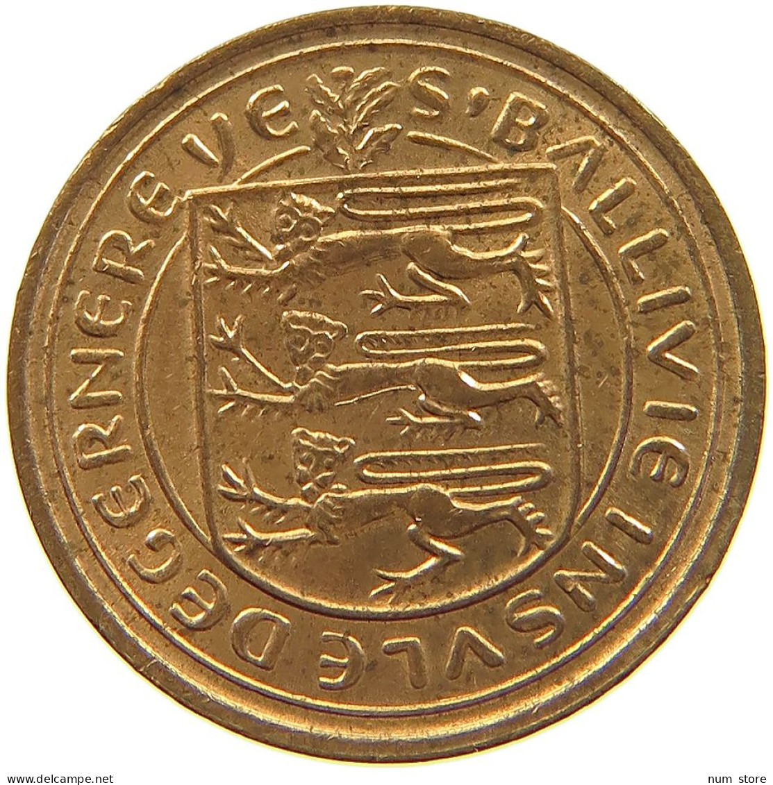 GUERNSEY 1/2 PENNY 1971 ELIZABETH II. (1952-2022) #MA 073224 - Guernsey