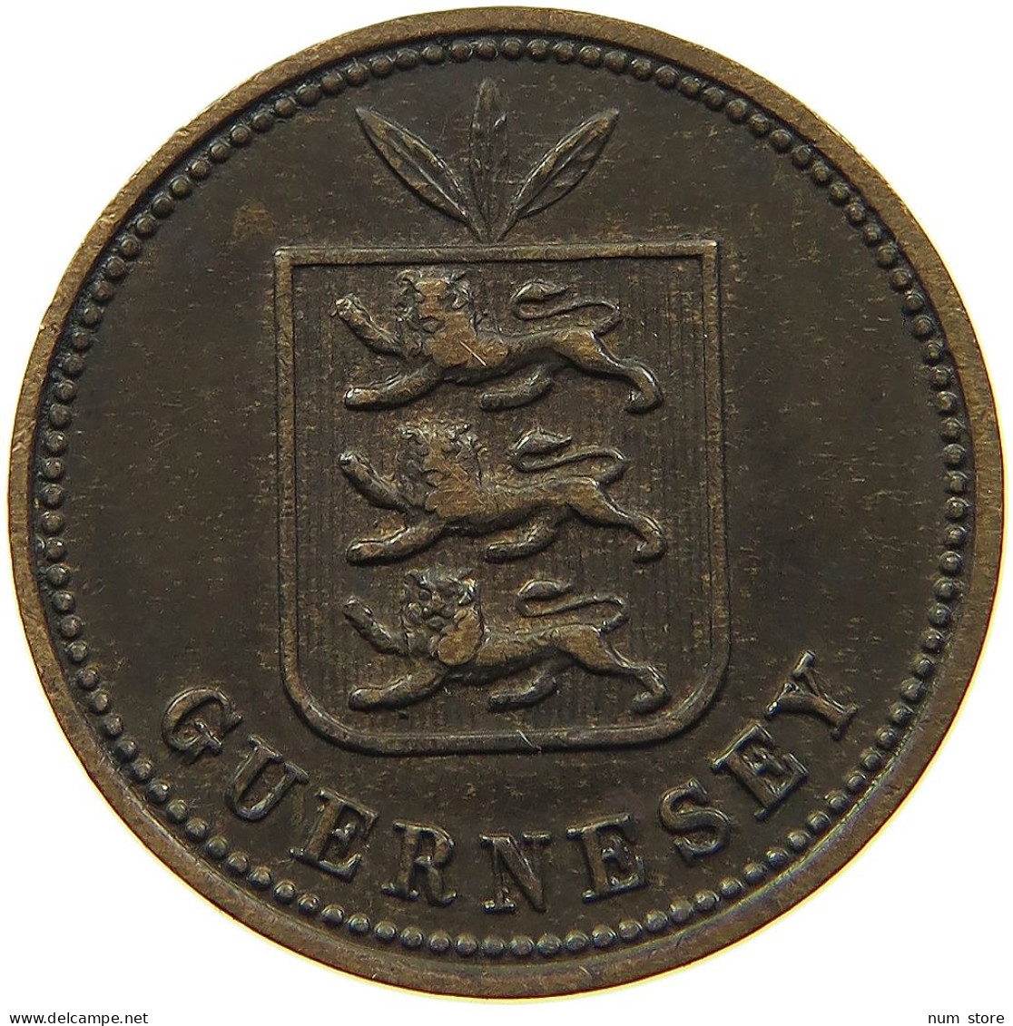 GUERNSEY 2 DOUBLES 1908 H  #MA 100971 - Guernesey