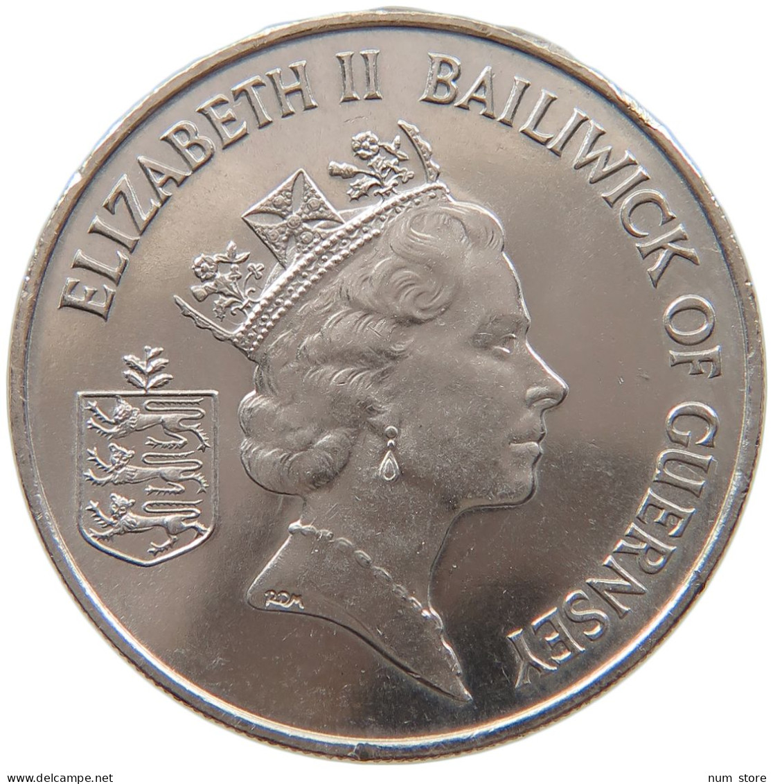 GUERNSEY 10 PENCE 1985 ELIZABETH II. (1952-) #MA 064908 - Guernsey