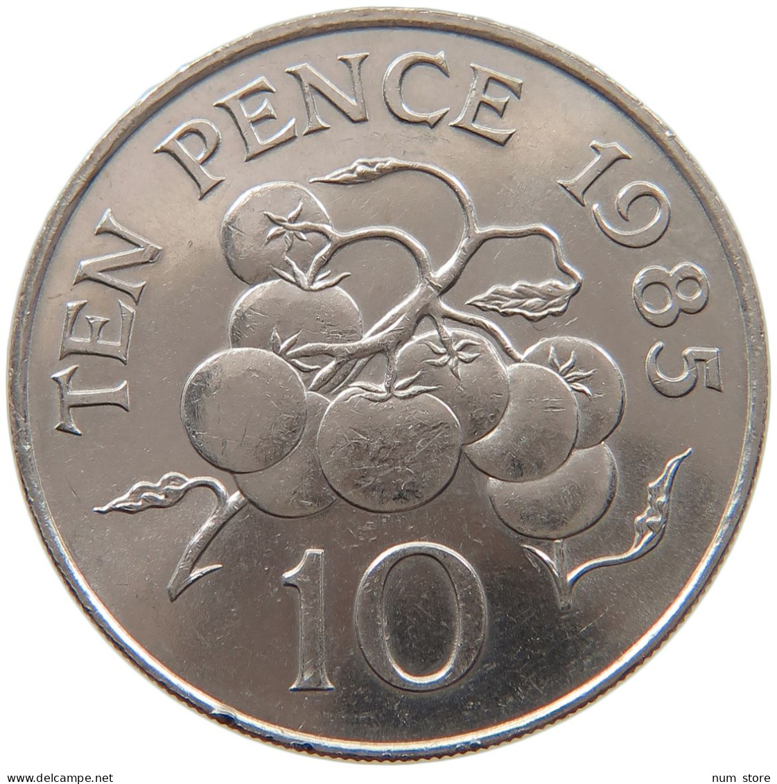 GUERNSEY 10 PENCE 1985 ELIZABETH II. (1952-) #MA 064908 - Guernsey