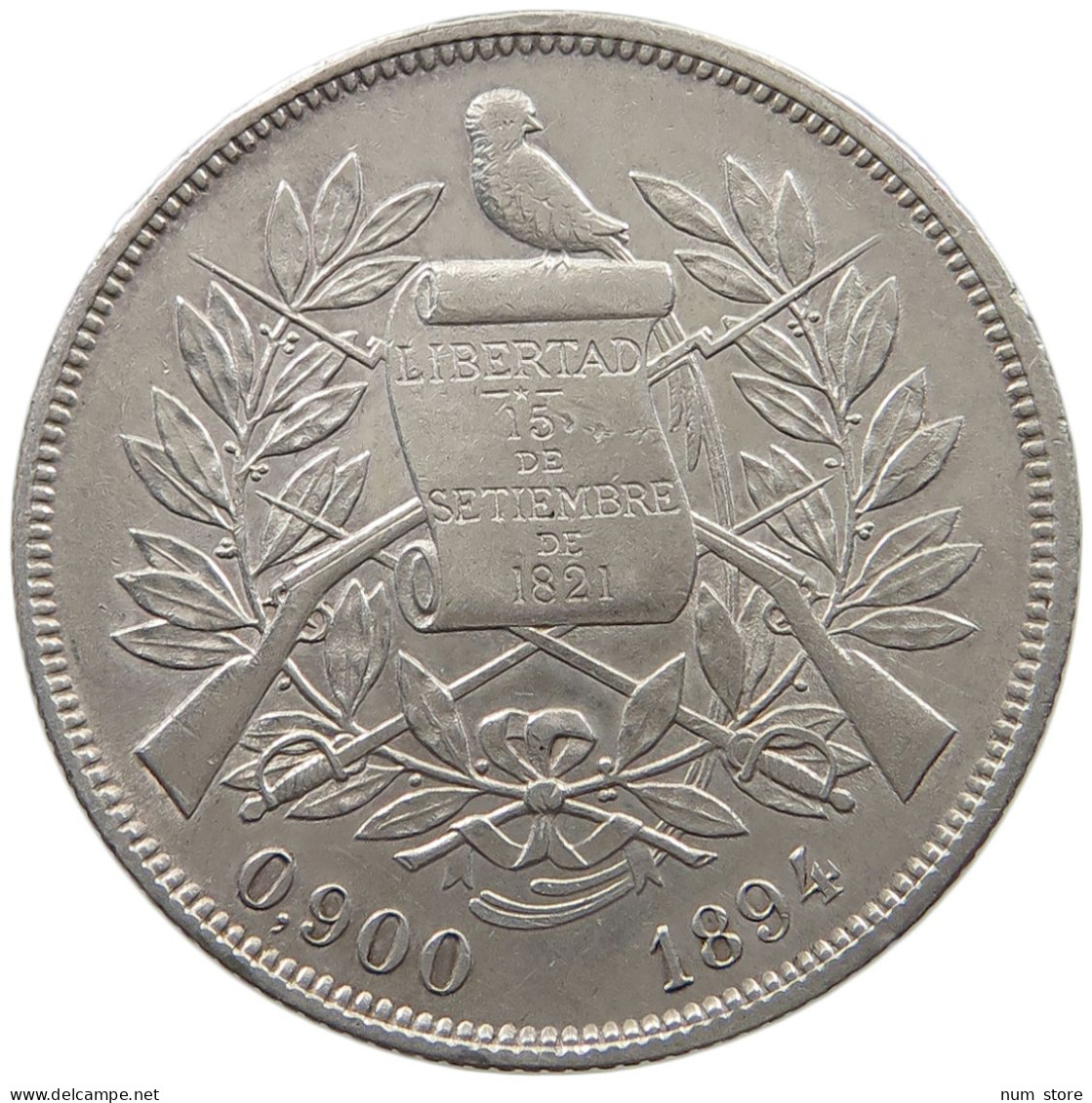 GUATEMALA PESO 1894  #MA 025397 - Guatemala