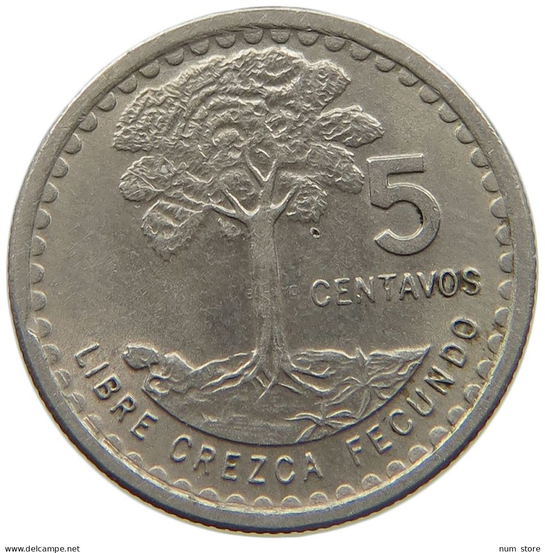 GUATEMALA 5 CENTAVOS 1971  #MA 025418 - Guatemala