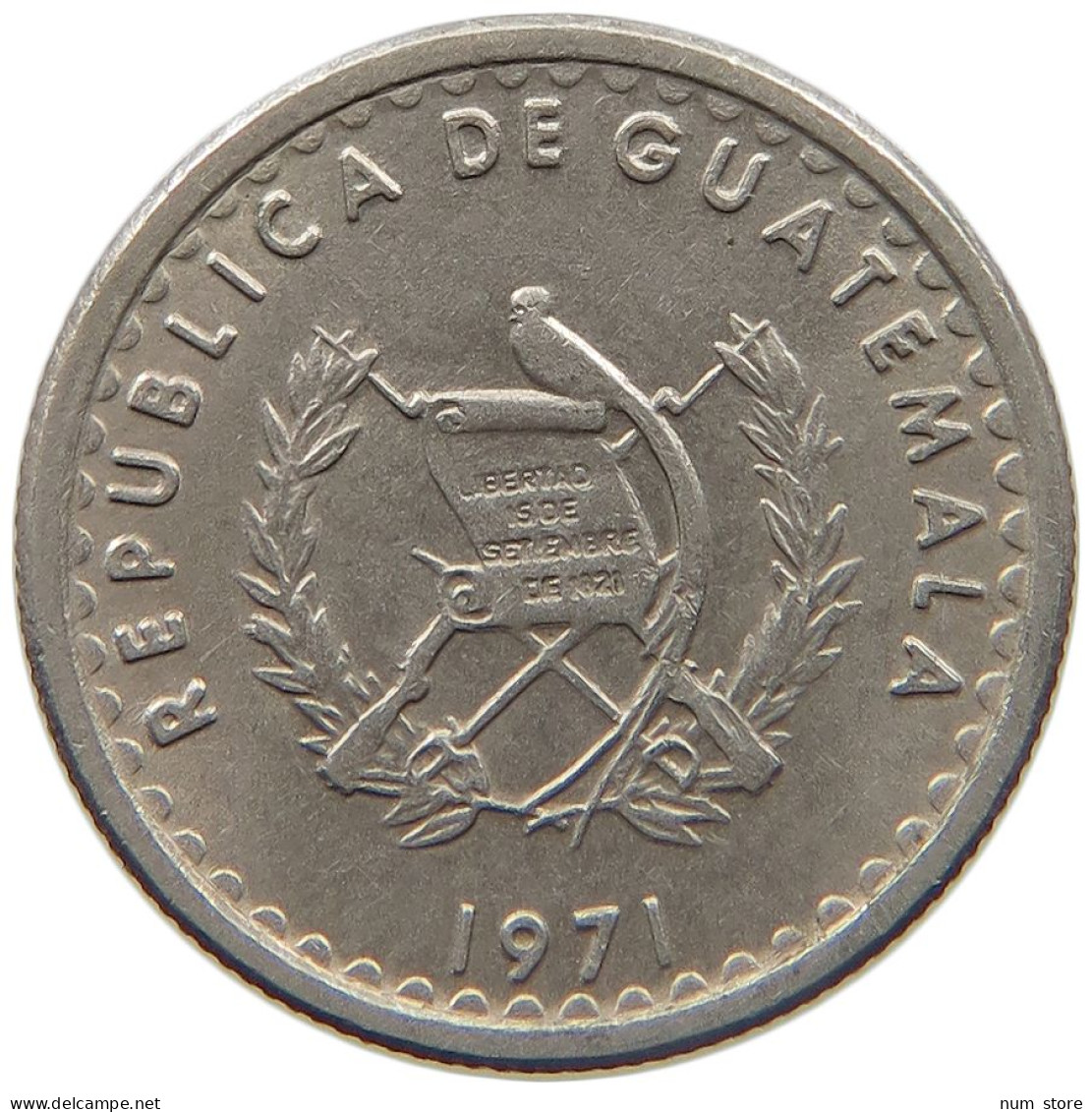 GUATEMALA 5 CENTAVOS 1971  #MA 025418 - Guatemala