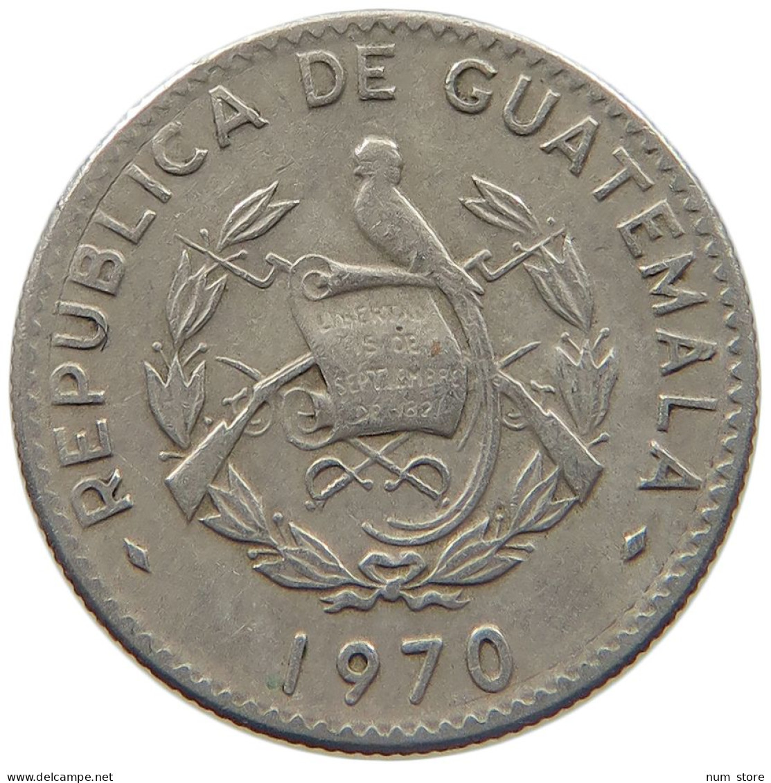 GUATEMALA 5 CENTAVOS 1970  #MA 025420 - Guatemala