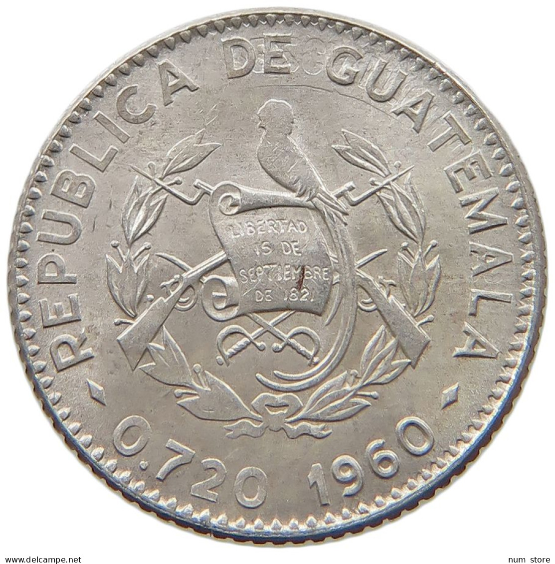 GUATEMALA 5 CENTAVOS 1960  #MA 025399 - Guatemala