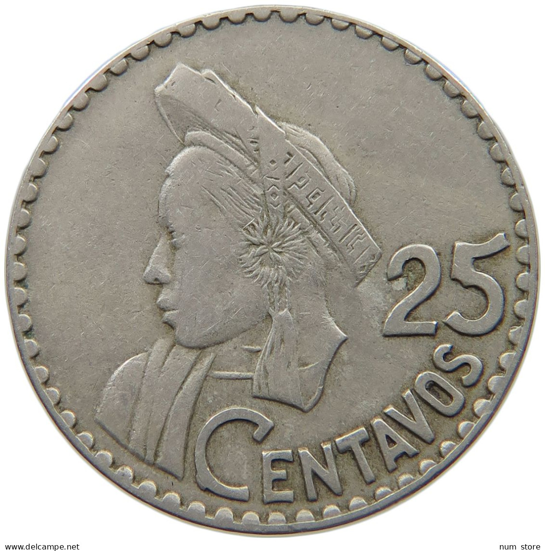 GUATEMALA 25 CENTAVOS 1965  #MA 025415 - Guatemala