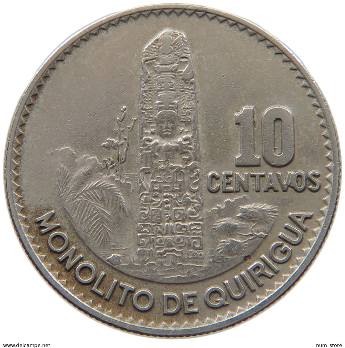 GUATEMALA 10 CENTAVOS 1969 DATE ERROR #MA 026048 - Guatemala