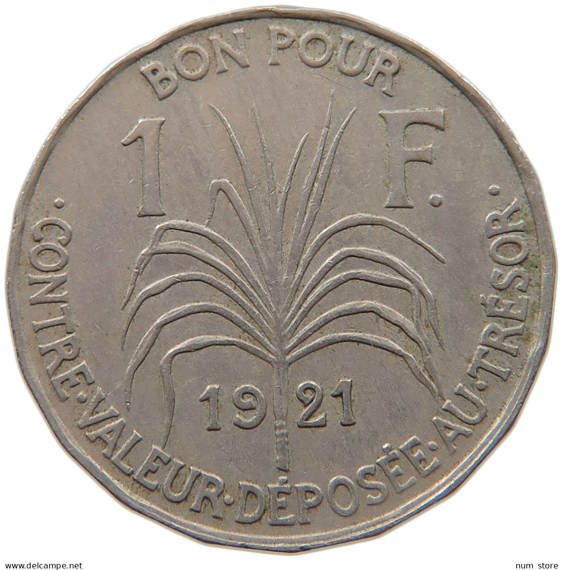 GUADELOUPE FRANC 1921  #MA 063929 - Guadeloupe Und Martinique