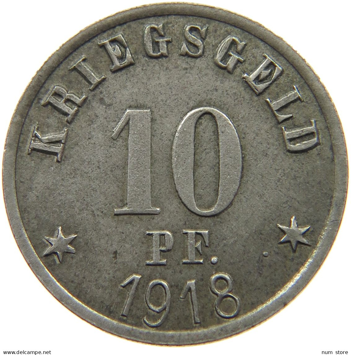 GRÜNBERG 10 PFENNIG 1918 STADT GRÜNBERG #MA 003988 - Autres & Non Classés