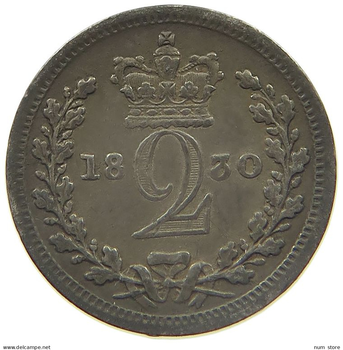 GREAT BRITAIN TWOPENCE 1830 GEORGE IV. (1820-1830) #MA 022997 - E. 1 1/2 - 2 Pence