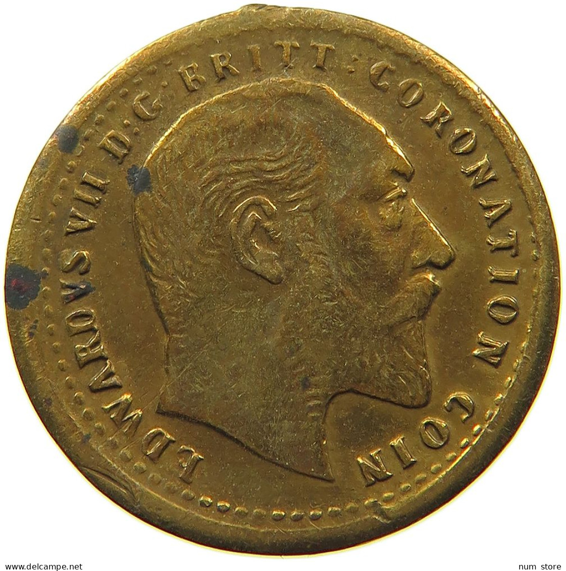 GREAT BRITAIN TOKEN 1902 EDWARD VII., 1901 - 1910 CORONATION COIN #MA 099227 - Other & Unclassified