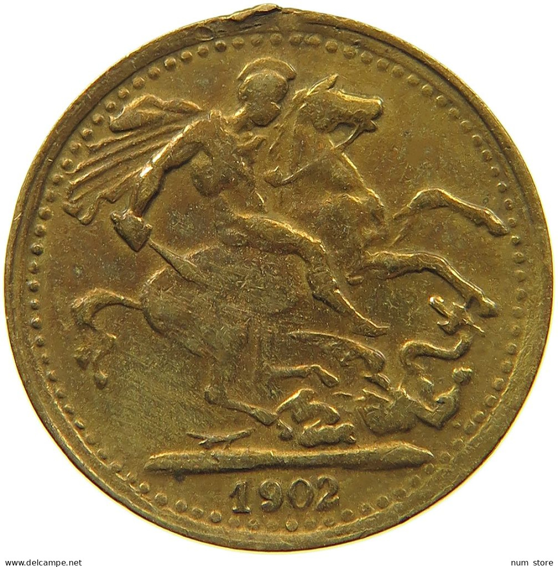 GREAT BRITAIN TOKEN 1902 EDWARD VII., 1901 - 1910 CORONATION COIN #MA 099227 - Other & Unclassified