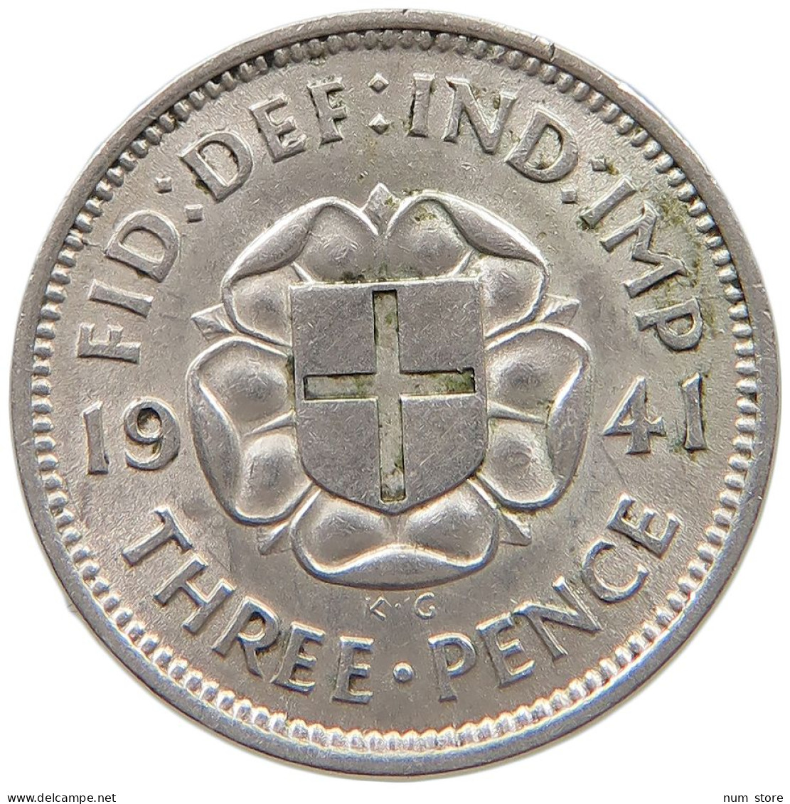 GREAT BRITAIN THREEPENCE 1941 GEORGE VI. (1936-1952) #MA 023373 - F. 3 Pence