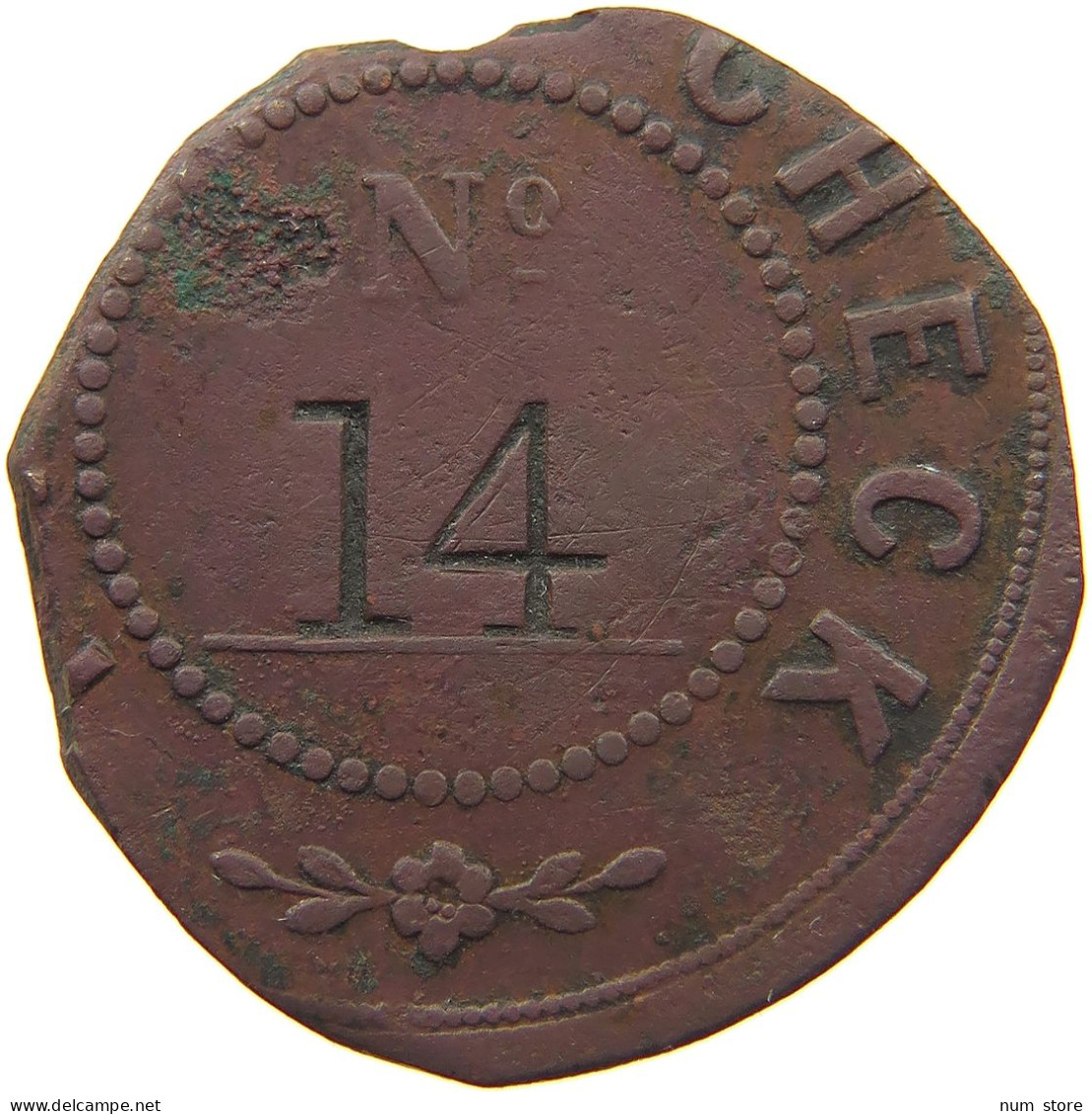 GREAT BRITAIN TOKEN NO.14 CHECK NO.14 #MA 022830 - Altri & Non Classificati