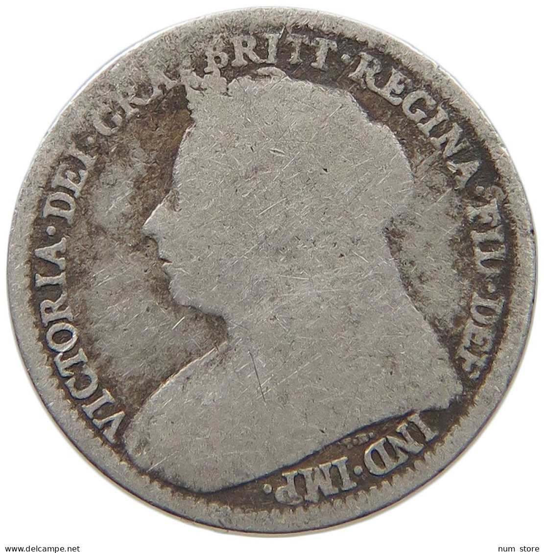 GREAT BRITAIN THREEPENCE 1895 VICTORIA 1837-1901 #MA 024825 - F. 3 Pence