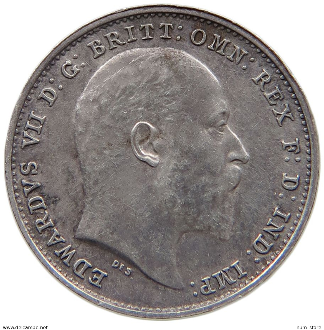 GREAT BRITAIN THREEPENCE 1902 EDWARD VII., 1901 - 1910 #MA 021194 - F. 3 Pence