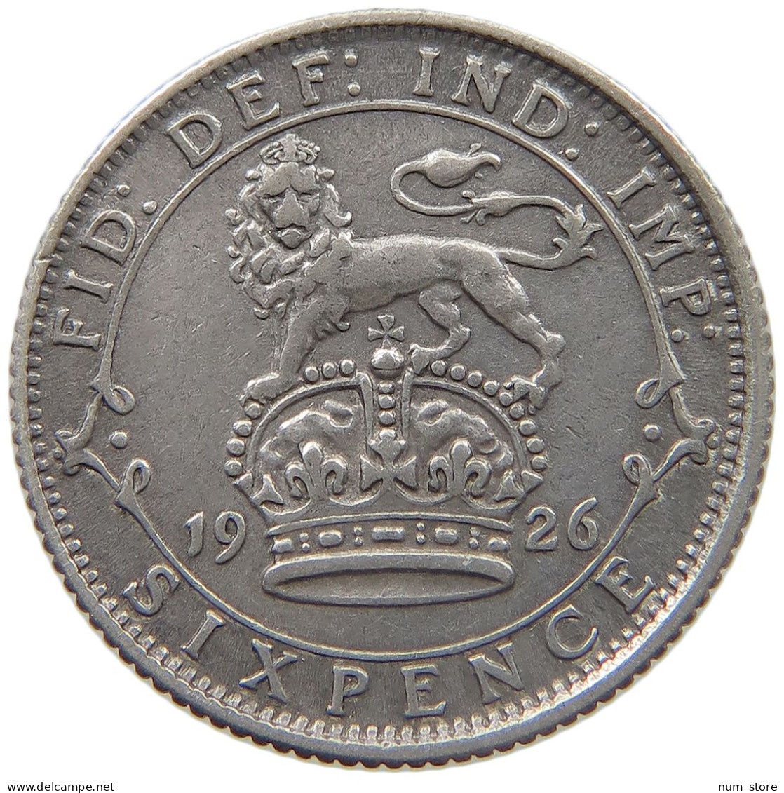 GREAT BRITAIN SIXPENCE 1926 GEORGE V. (1910-1936) #MA 023354 - H. 6 Pence