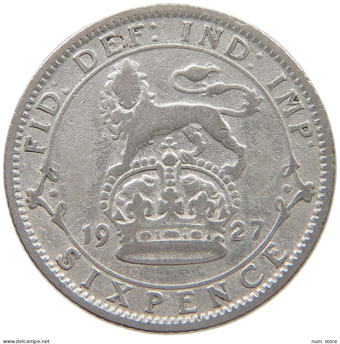 GREAT BRITAIN SIXPENCE 1927 GEORGE V. (1910-1936) #MA 023358 - H. 6 Pence