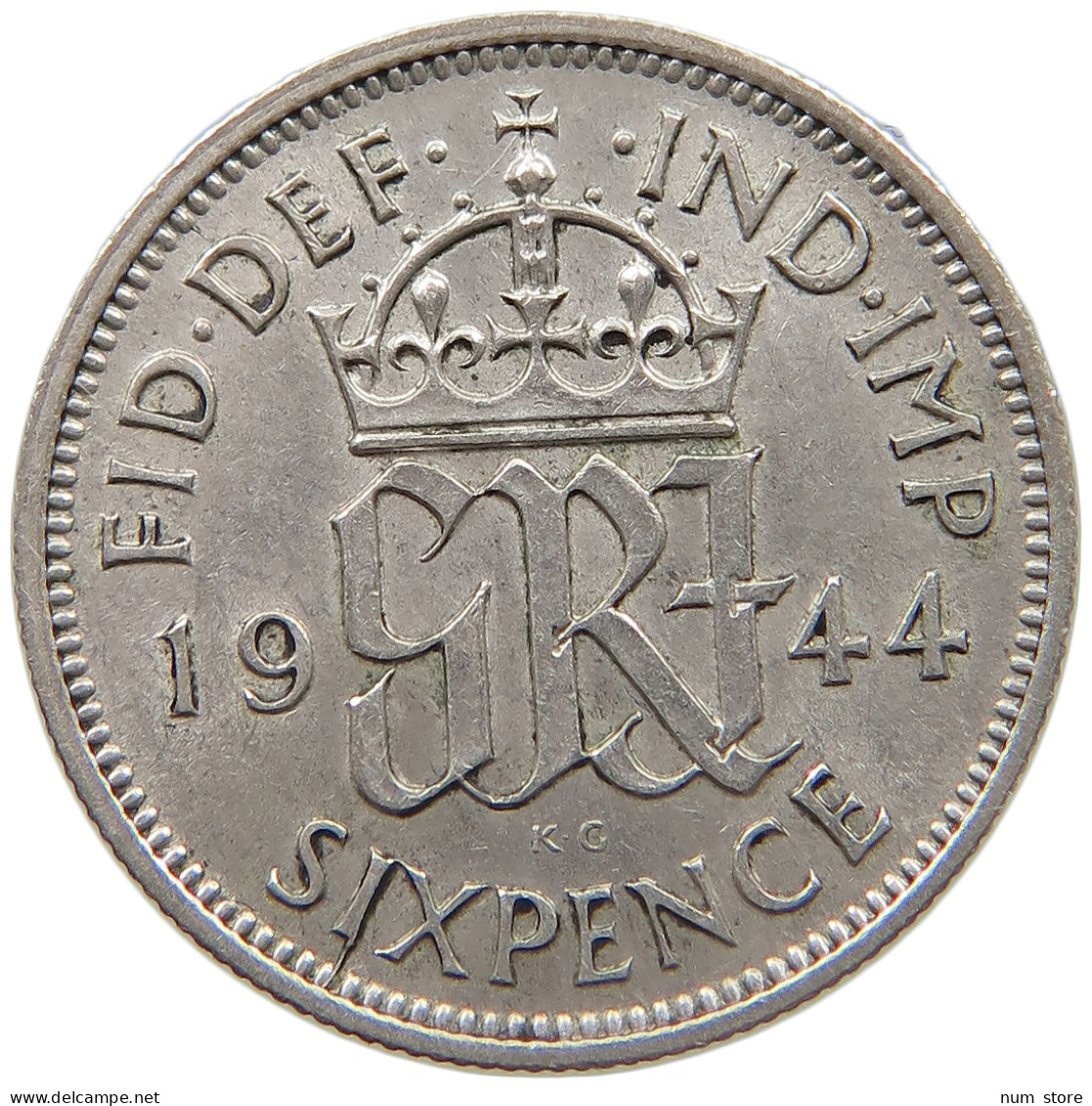 GREAT BRITAIN SIXPENCE 1944 GEORGE VI. (1936-1952) #MA 023372 - H. 6 Pence