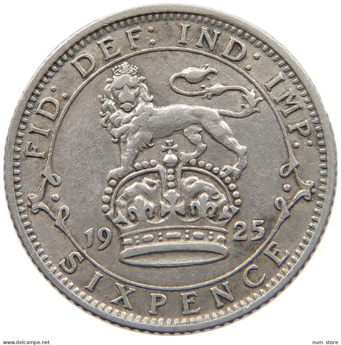 GREAT BRITAIN SIXPENCE 1925 GEORGE V. (1910-1936) #MA 024843 - H. 6 Pence