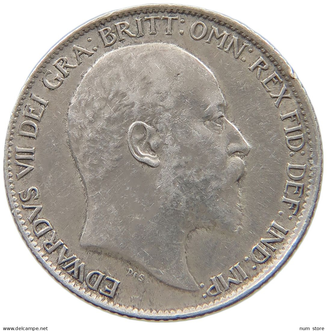 GREAT BRITAIN SIXPENCE 1910 EDWARD VII., 1901 - 1910 #MA 023055 - H. 6 Pence