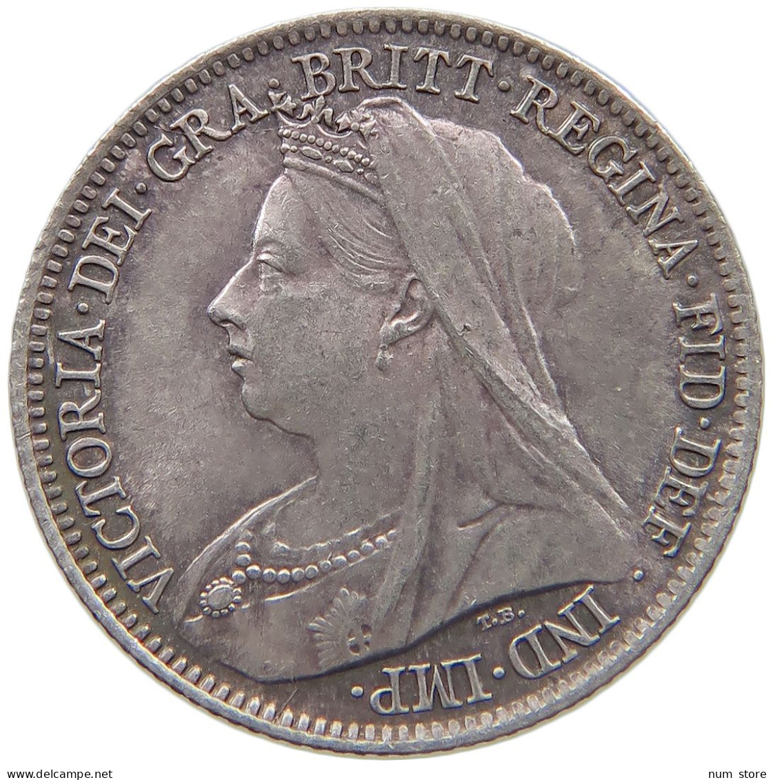 GREAT BRITAIN SIXPENCE 1901 VICTORIA 1837-1901 #MA 022948 - H. 6 Pence