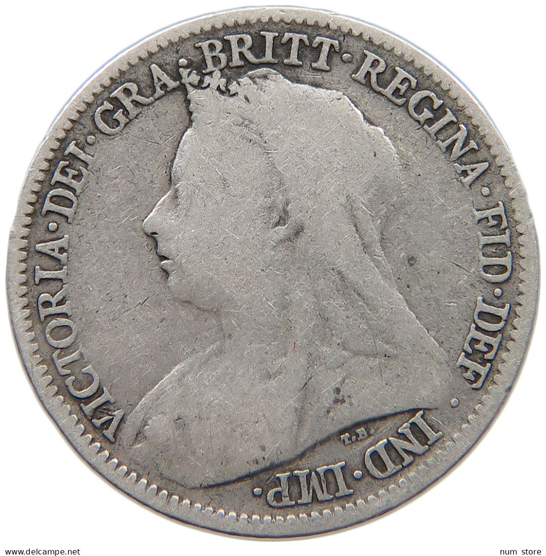 GREAT BRITAIN SIXPENCE 1899 VICTORIA 1837-1901 #MA 024826 - H. 6 Pence