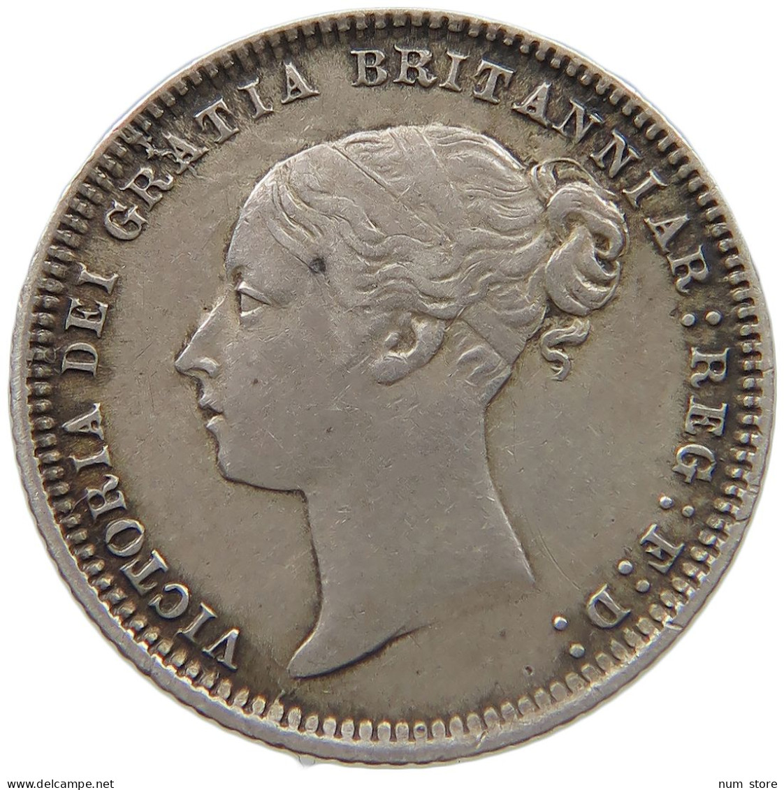 GREAT BRITAIN SIXPENCE 1873 VICTORIA 1837-1901 #MA 022946 - H. 6 Pence