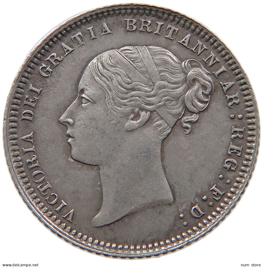 GREAT BRITAIN SIXPENCE 1872 DIE 53 VICTORIA 1837-1901 #MA 068290 - H. 6 Pence