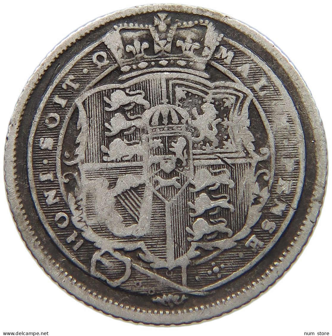 GREAT BRITAIN SIXPENCE 1819 GEORGE III. 1760-1820 #MA 023005 - H. 6 Pence