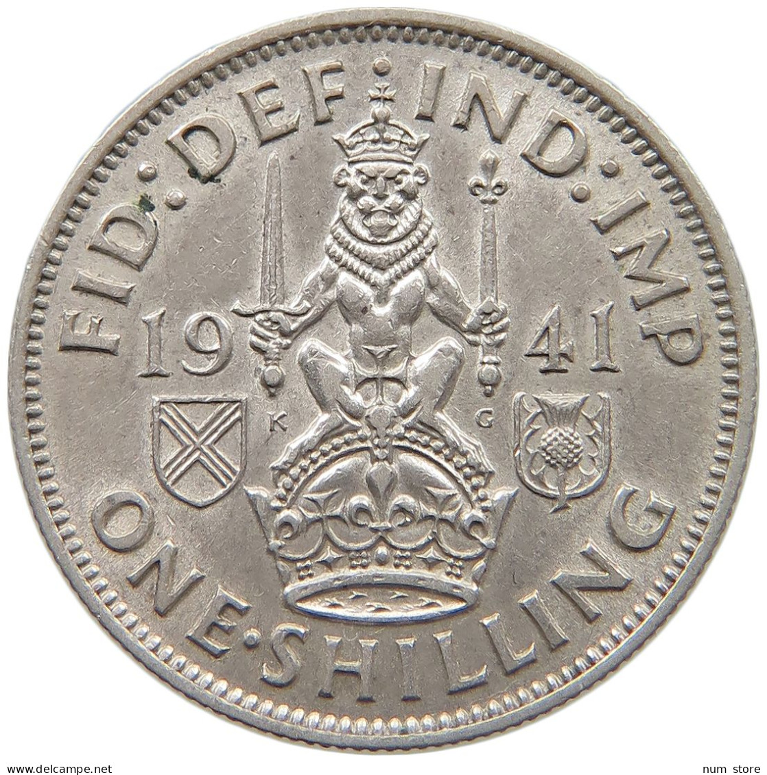 GREAT BRITAIN SHILLING 1941 GEORGE VI. (1936-1952) #MA 023370 - I. 1 Shilling