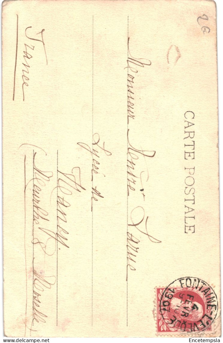 CPA Carte Postale Belgique Fontaine-l'Évêque Le Château 1907    VM73881 - Fontaine-l'Evêque