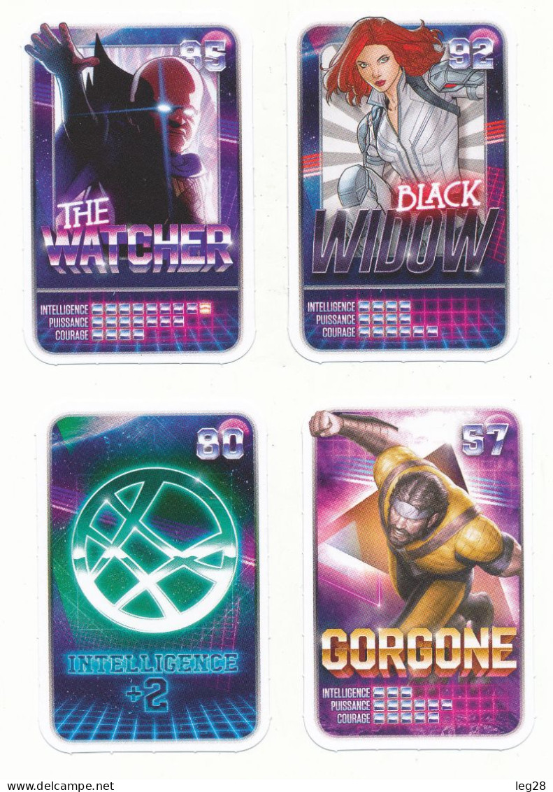 4 CARTES  MARVEL REVEIL TON POUVOIR - Marvel