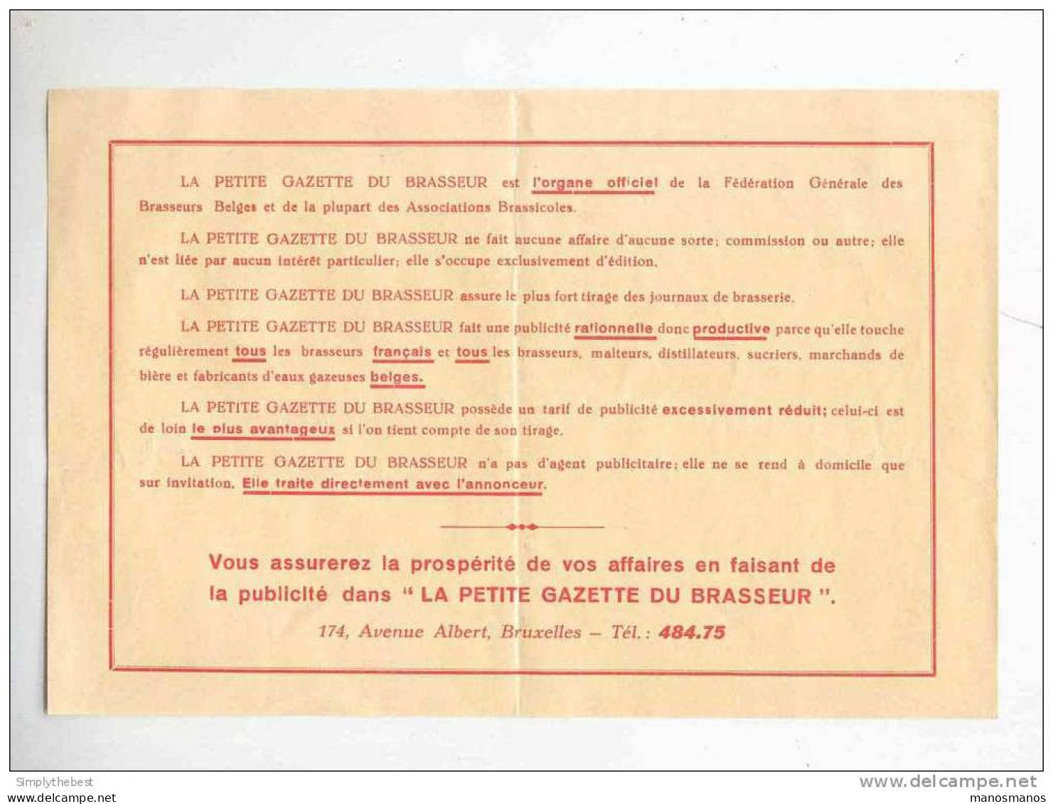 BELGIQUE - BRASSERIE - Lettre TP Houyoux BRUXELLES 1928 - Entete + Contenu Petite Gazette Du Brasseur   -- 10/651 - Beers