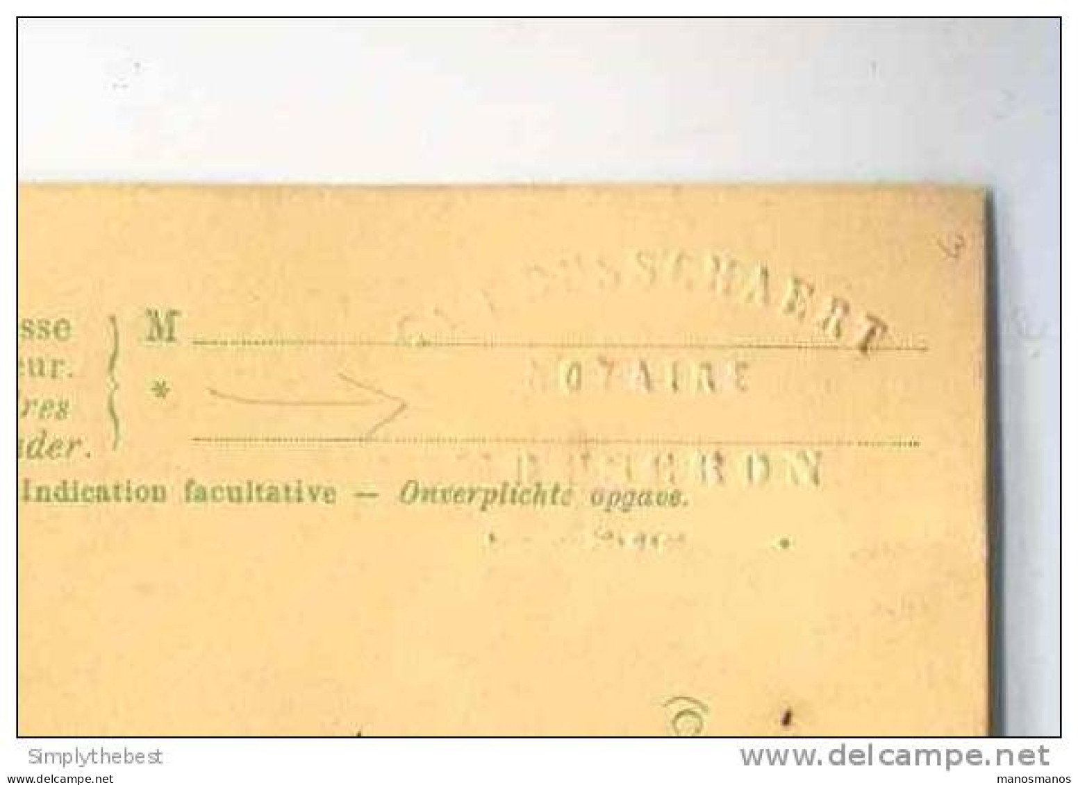 Entier 5 C Armoiries MOUSCRON 1904 Vers Notaire Ide à COURTRAI - Cachet En Relief Notaire Dusschaert   -- JJ491 - Briefkaarten 1871-1909