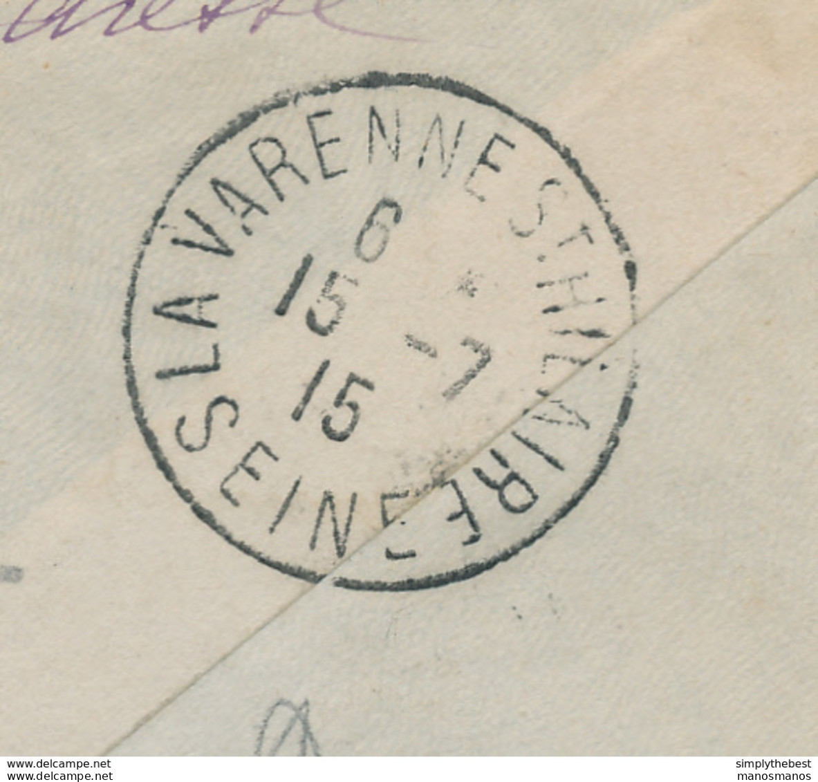 210/28 -  Lettre TP CROIX ROUGE Et Pellens - LE HAVRE Spécial 1915 Vers Environs De PARIS - Courrier Privé SUPERBE - 1918 Croix-Rouge
