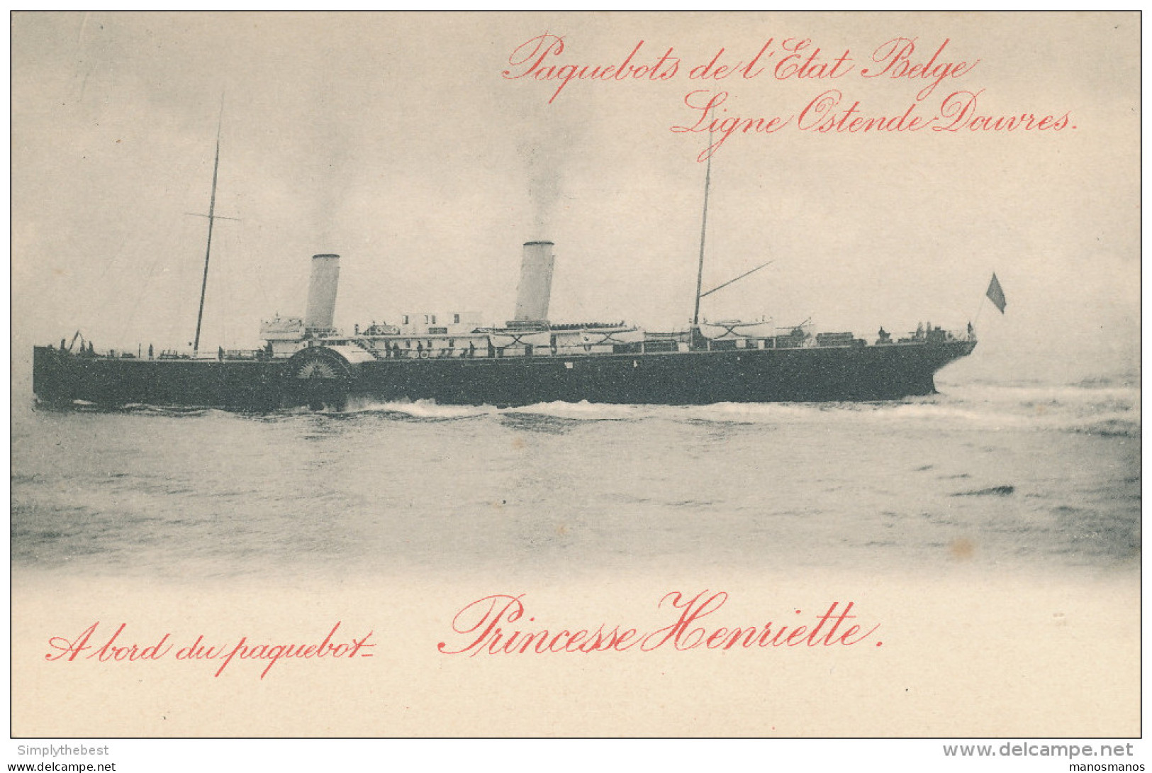 Carte Postale Paquebot 4 Princesse Henriette  Non Utilisée   --  XX108 - Bootkaarten