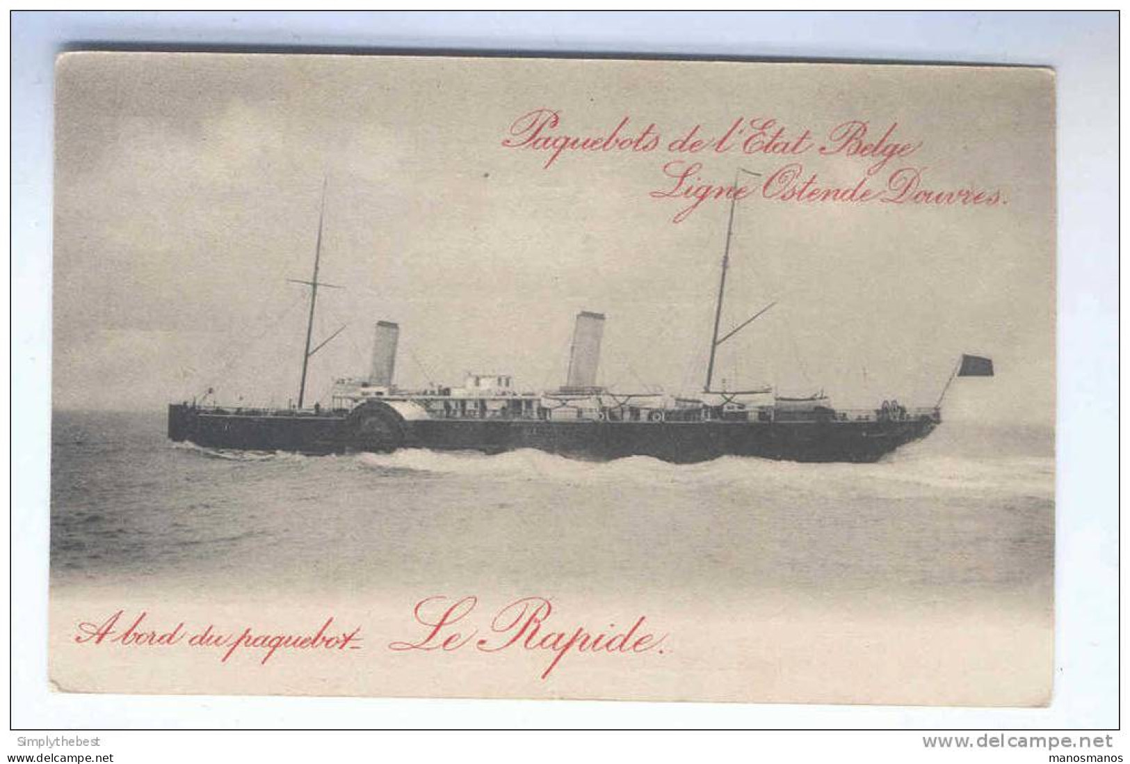 Carte Postale Paquebot 4 Le Rapide Non Utilisée   --  QQ192 - Cartoline Piroscafi