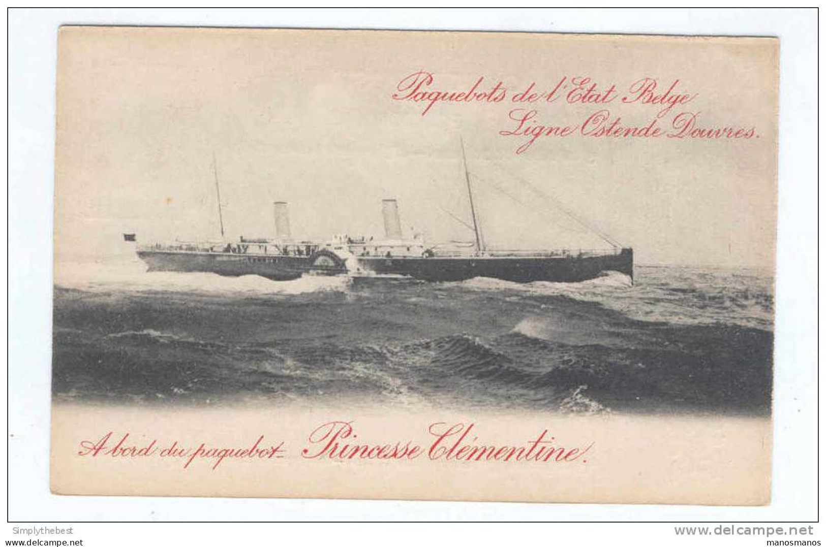 Carte Postale Paquebot 3 Princesse Clémentine Non Utilisée   --  QQ181 - Bootkaarten