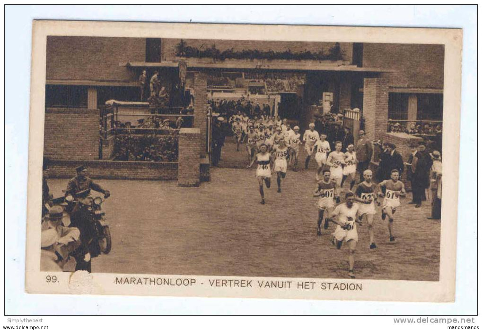 Carte- Vue Officielle Des JEUX OLYMPIQUES AMSTERDAM 1928 - Départ Du Marathon - Neuve  --  PP972 - Verano 1928: Amsterdam