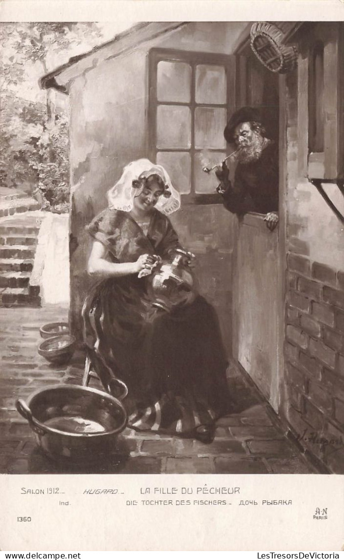 MUSEE - Salon 1912 - Hugard - La Fille Du Pêcheur - Carte Postale Ancienne - Musées