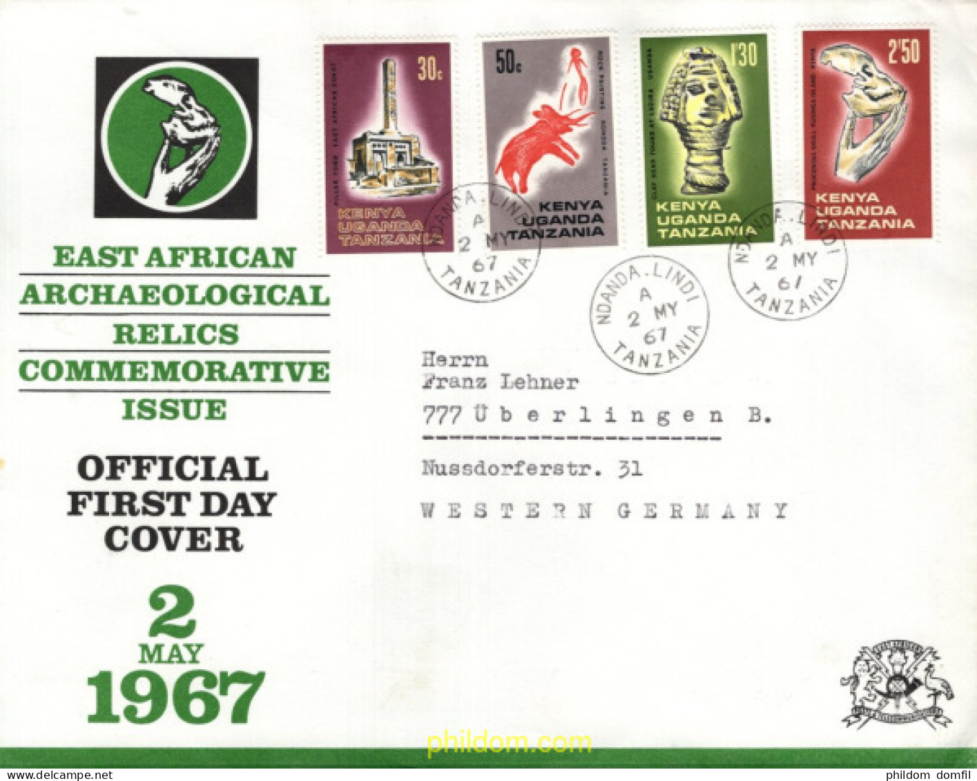 716487 MNH KENIA-UGANDA- TANGANICA 1967 CULTURA - Kenya (1963-...)