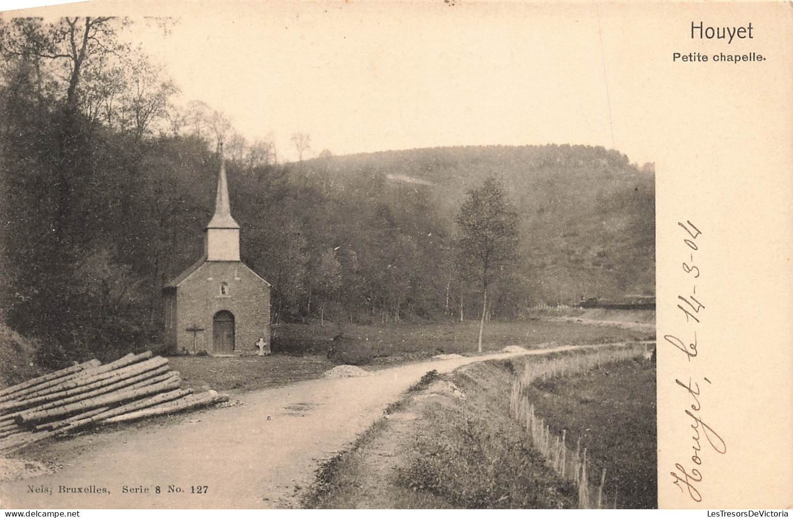 BELGIQUE - Houyet - La Petite Chapelle Au Bord D'un Chemin - Carte Postale Ancienne - Houyet