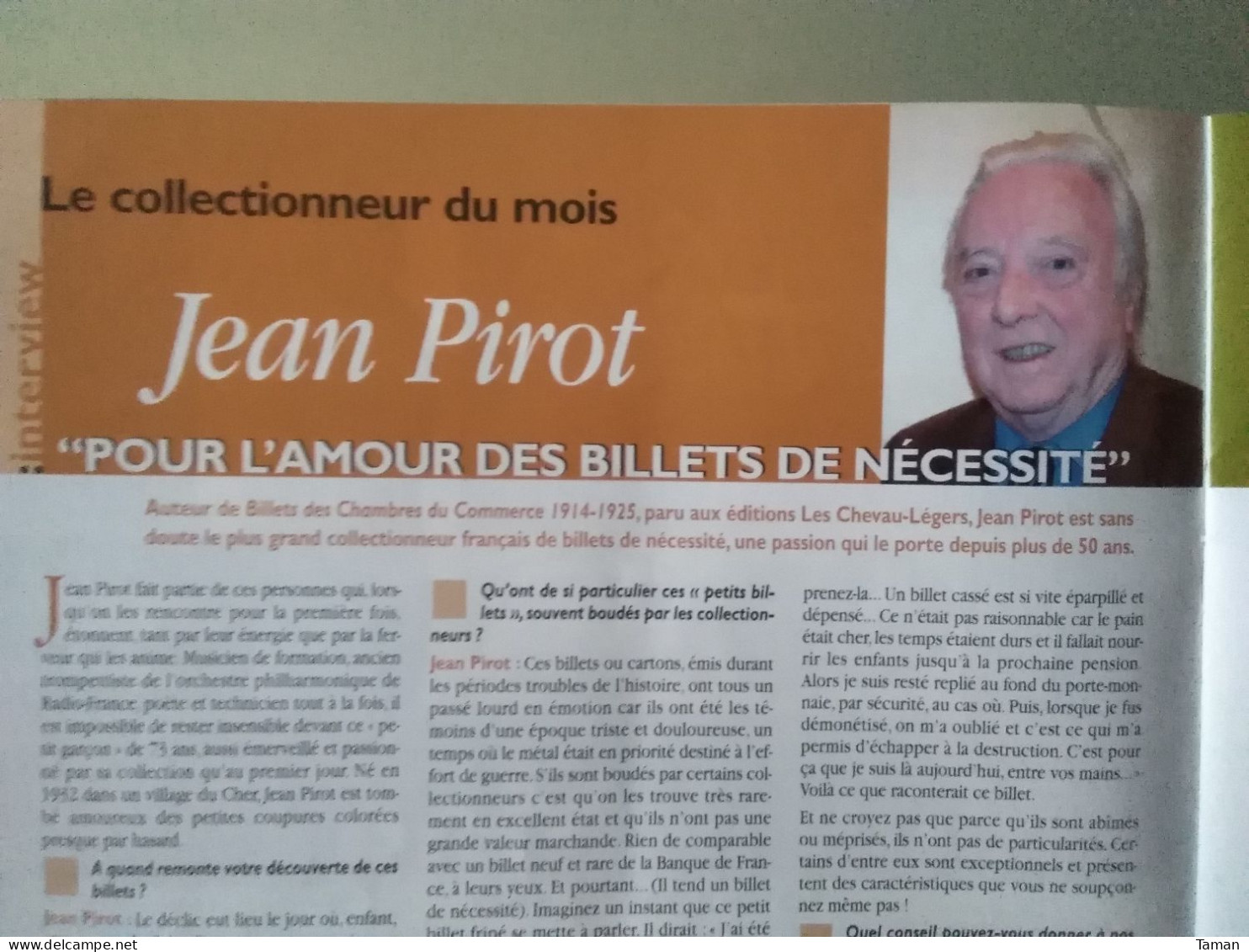 Numismatique & Change - Jean Pirot Billets Nécessité - Rome Arles - Québec - Nantes - Lavrillier - Français