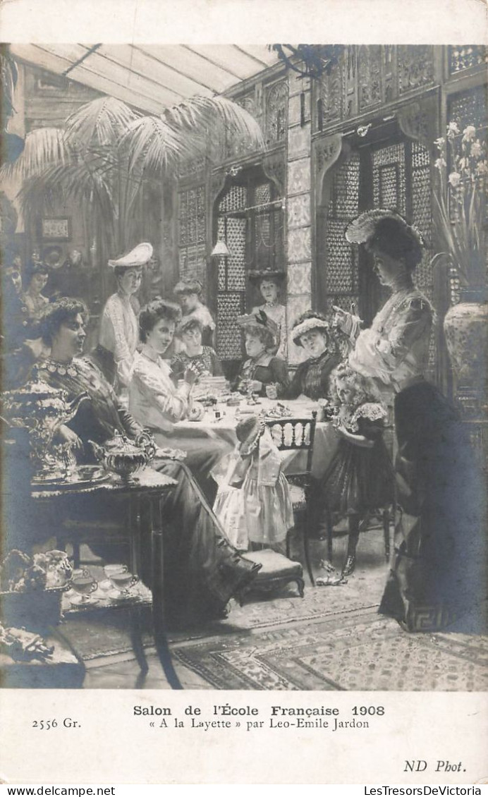 MUSEE - Salon De L'Ecole Française 1908  - A La Layette - Leo Emile Jardon - Carte Postale Ancienne - Musées