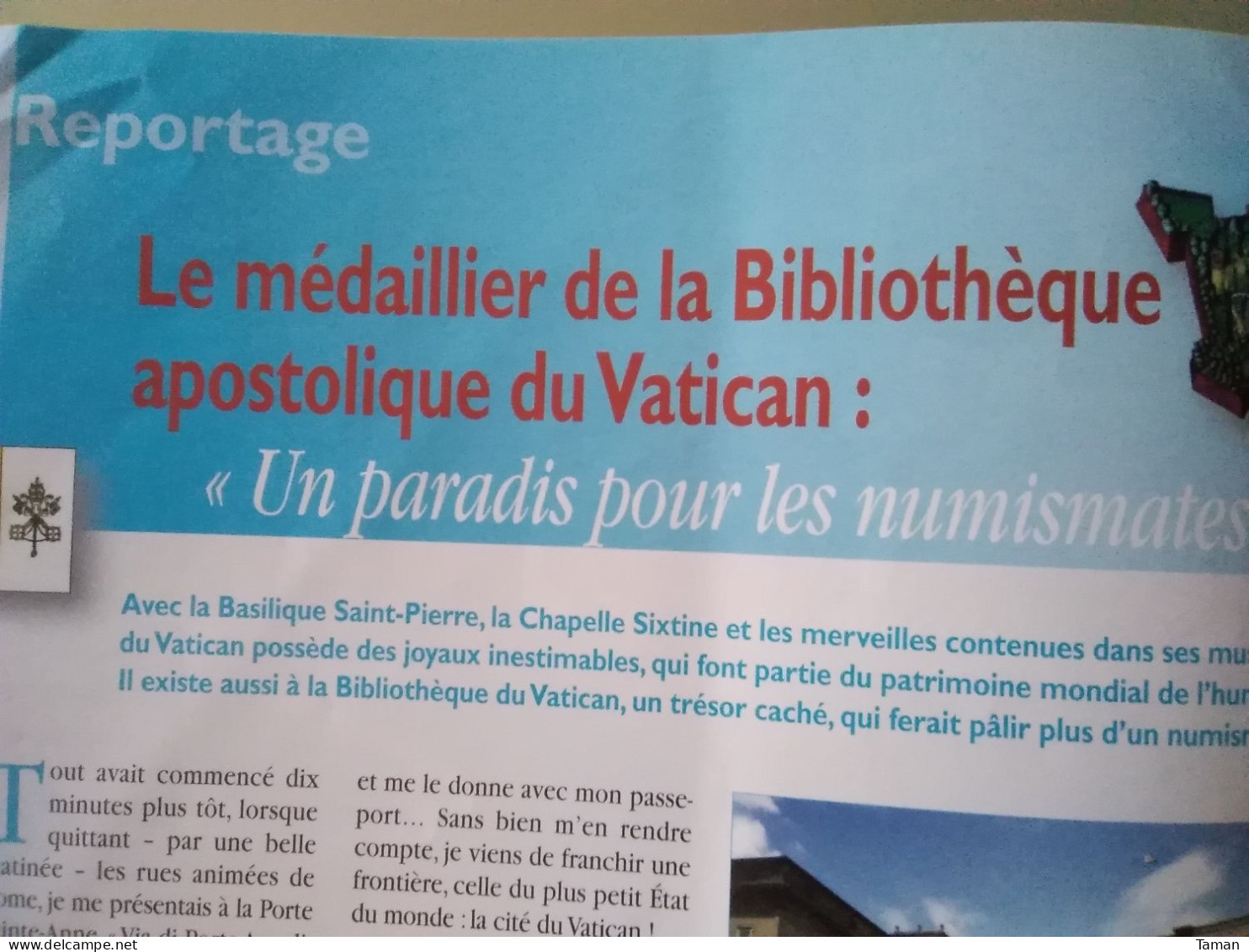 Numismatique & Change - Le Médailler Du Vatican - Rome Gaule - Mérovingiens - Lucien Bazor - Francés