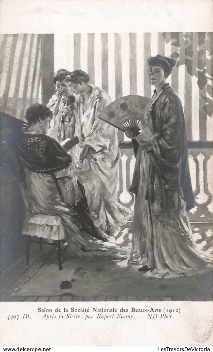 MUSEE - Salon De La Société Nationale Des Beaux Arts 1910 - Après La Sieste - Rupert Bunny - Carte Postale Ancienne - Musées